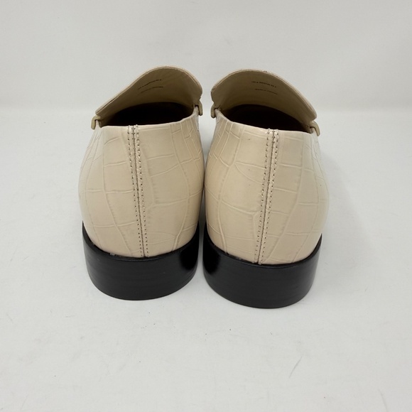 New Vince Naomi Loafer Birch Sand Croc Embossed Sz 9.5 - Picture 5 of 15